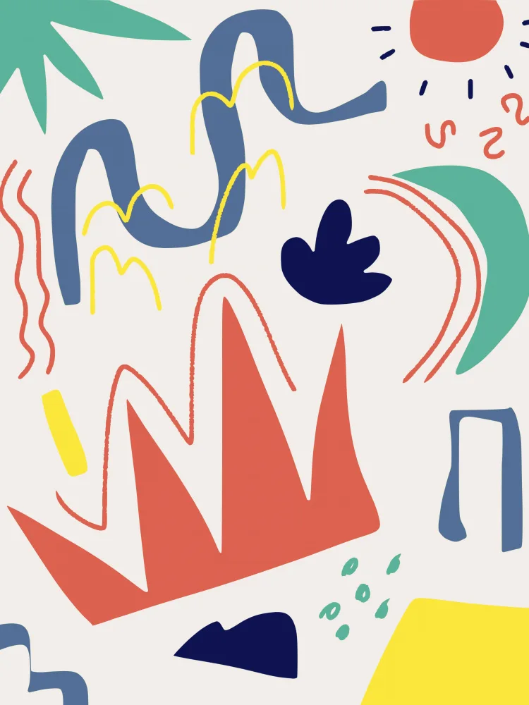 Dean, Little: Colorful Abstract Dancing Shapes