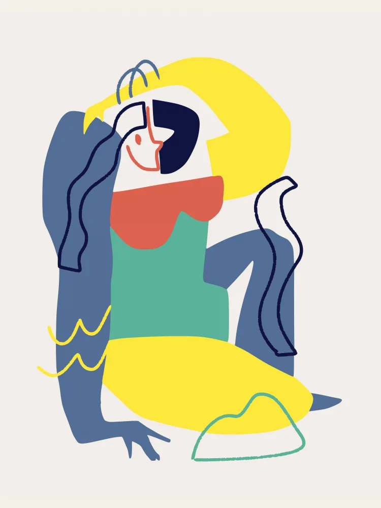 Dean, Little: Bunte abstrakte Figur