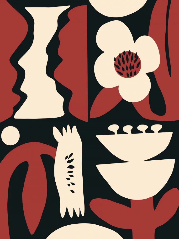 Dean, Little: Botanical Collage