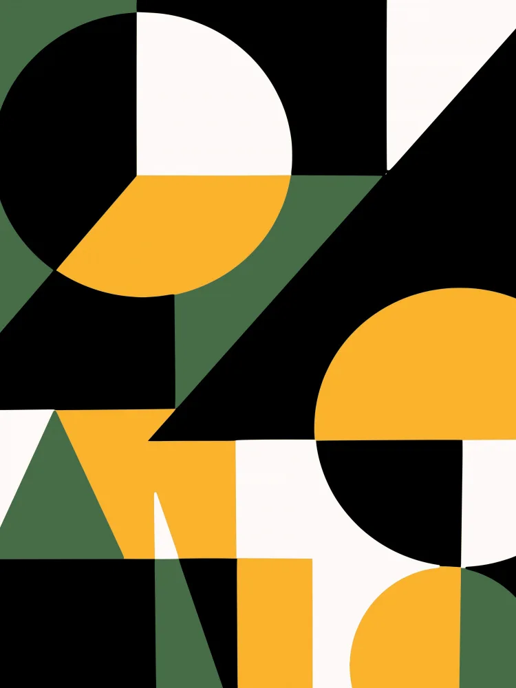 Dean, Little: Geometrical Yellow Green and Black