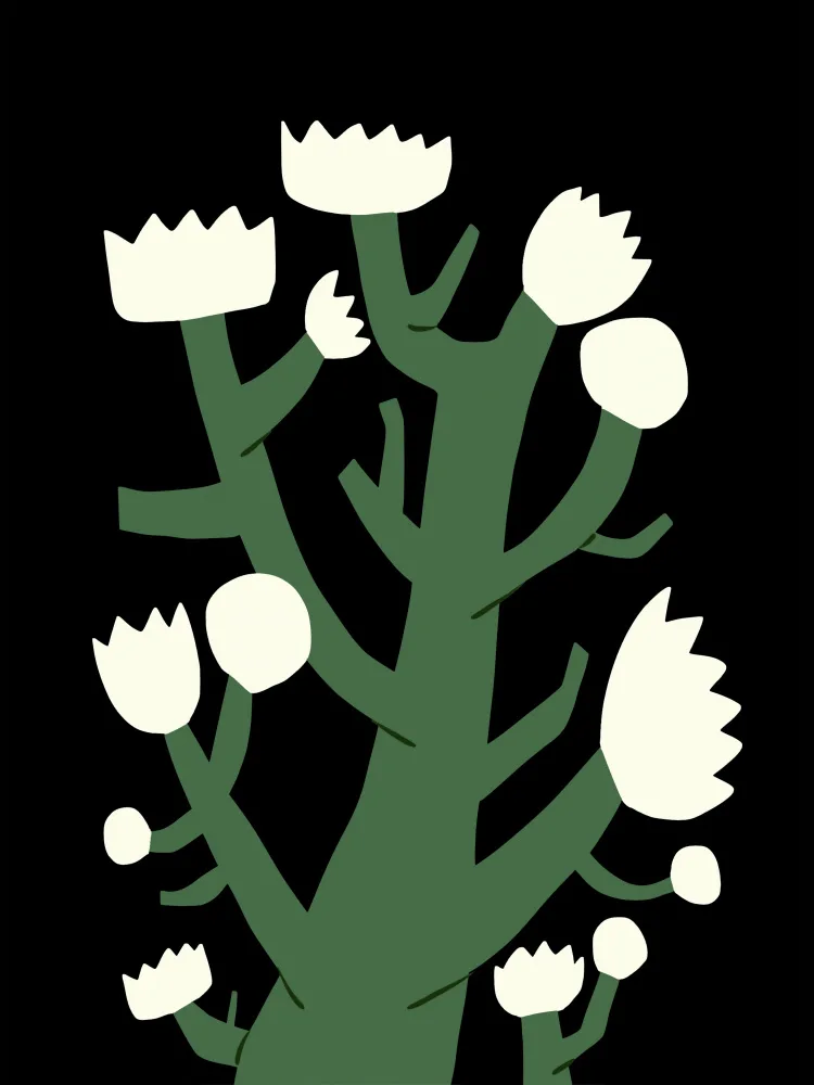 Dean, Little: Nocturnal White Blossom