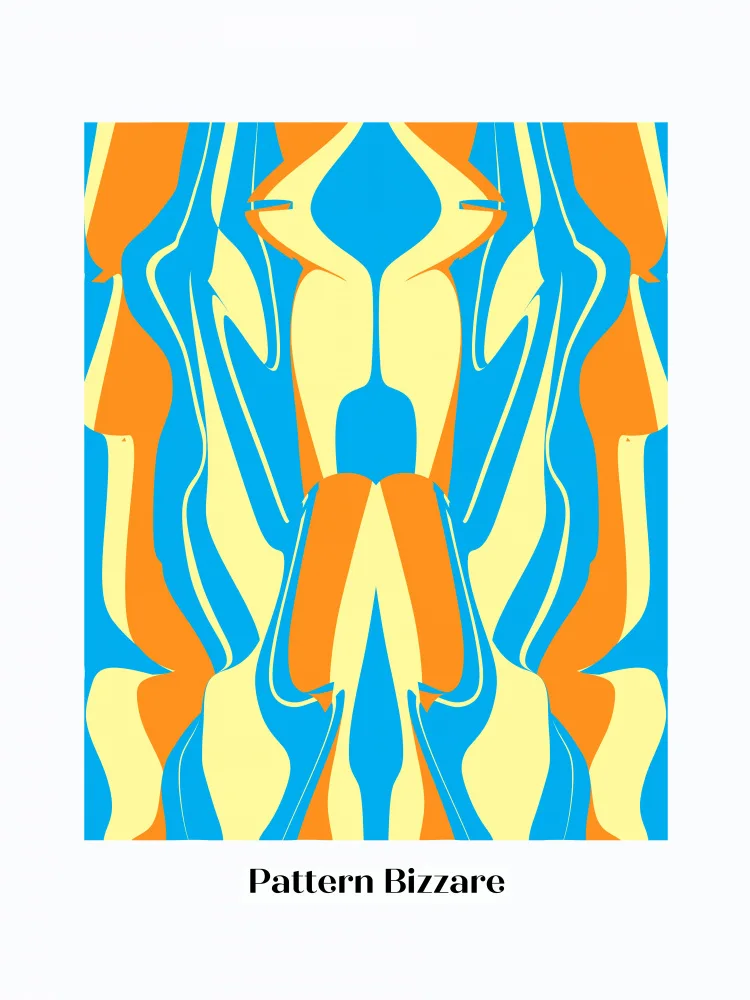 Dean, Little: Pattern Bizarre In Blue and Orange