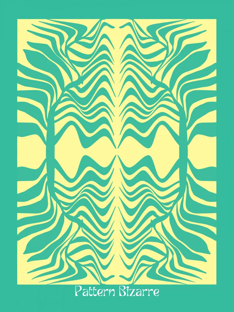 Dean, Little: Pattern Bizarre Tropical Palm Leaf In Green