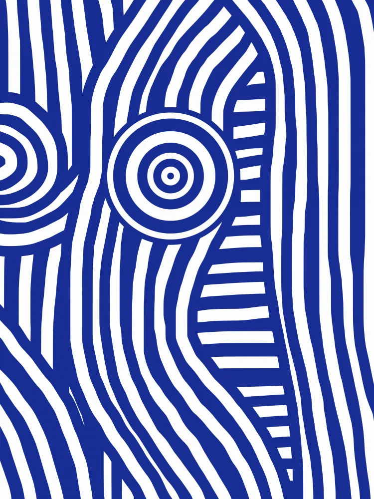 Dean, Little: Front Blue and White Striped Nude