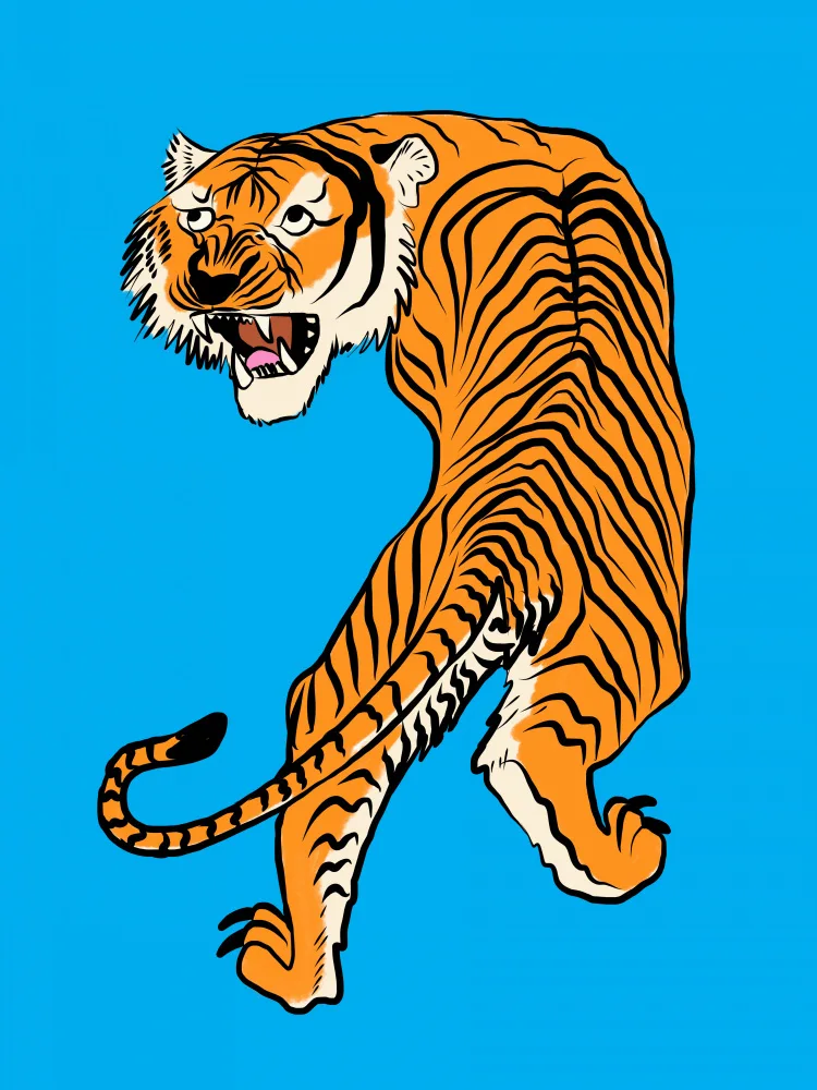 Dean, Little: Tiger In Orange and Blue