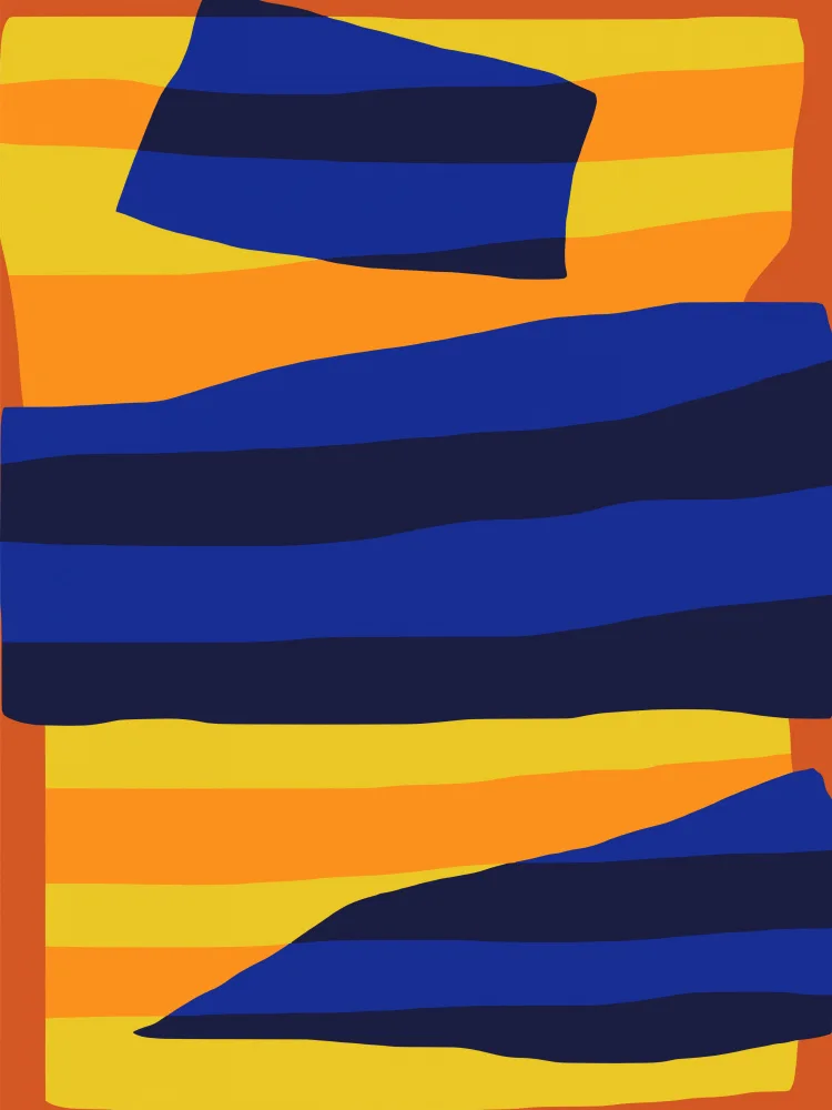 Dean, Little: Abstract Stripe Minimal Collage 3