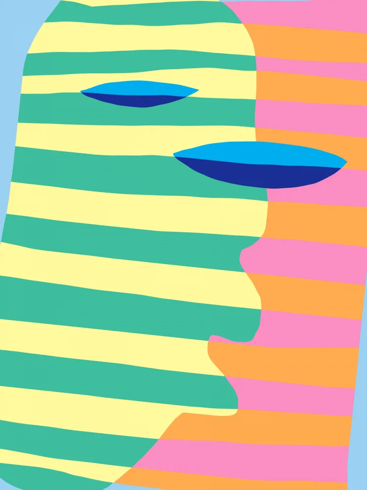Dean, Little: Abstract Stripe Minimal Collage 8