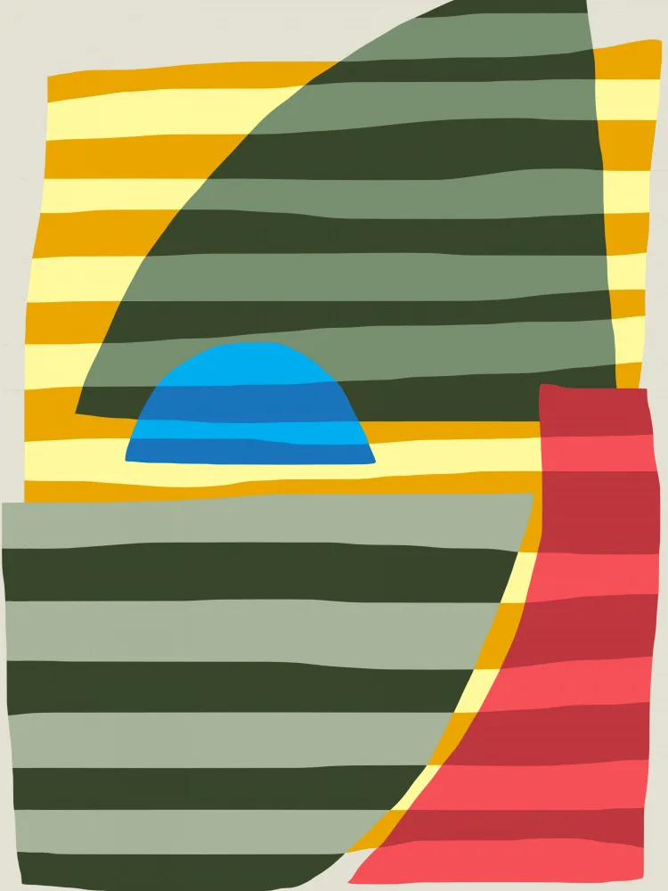 Dean, Little: Abstract Stripe Minimal Collage 11