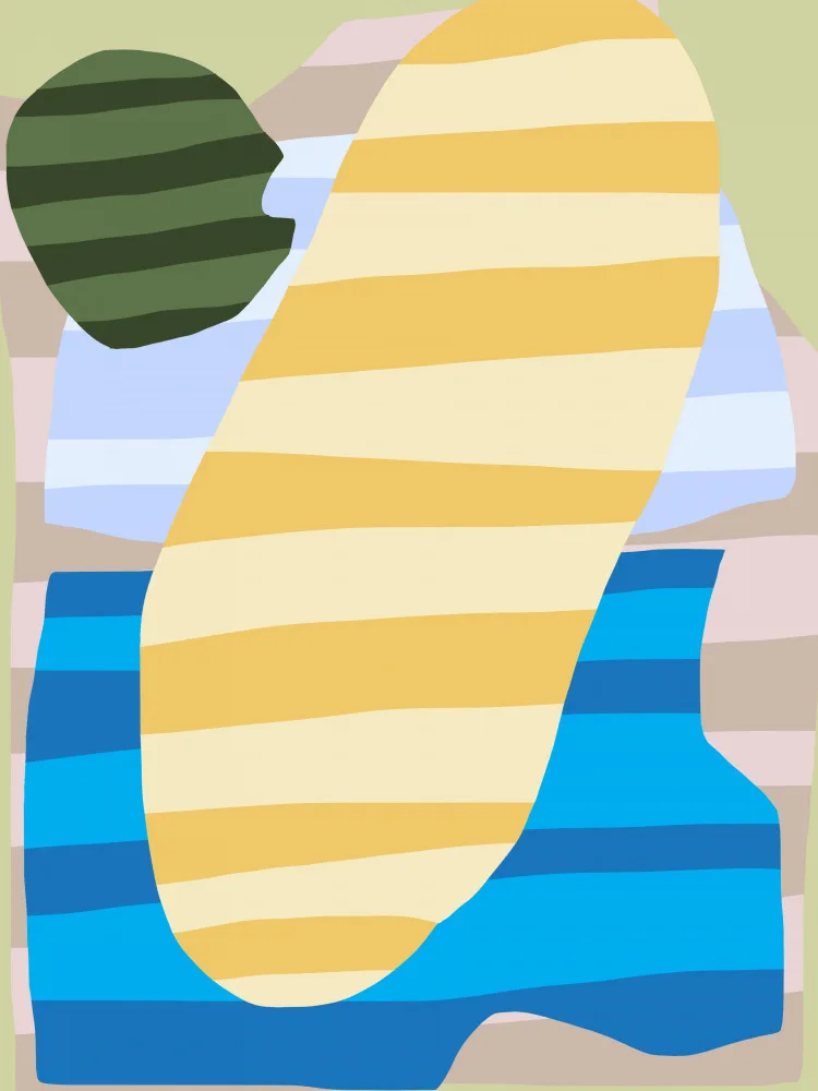 Dean, Little: Abstract Stripe Minimal Collage 12