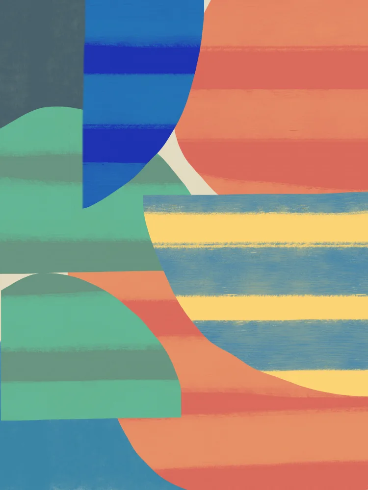 Dean, Little: Abstract Stripe Minimal Collage 20
