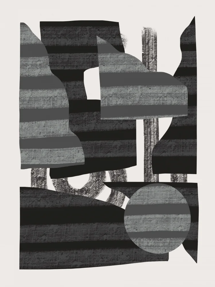 Dean, Little: Abstract Stripe Minimal Collage 26
