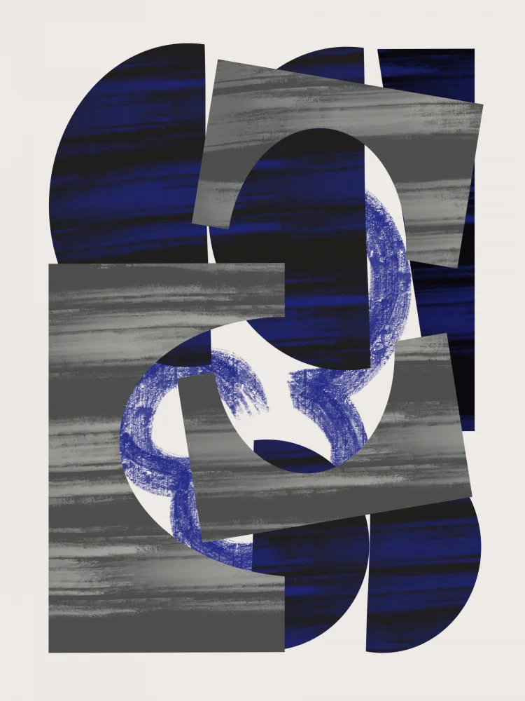 Dean, Little: Abstract Stripe Minimal Collage 27