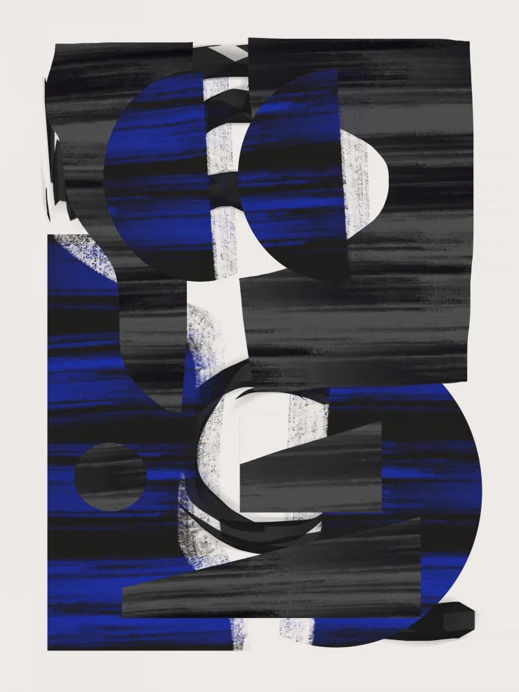 Dean, Little: Abstract Stripe Minimal Collage 28