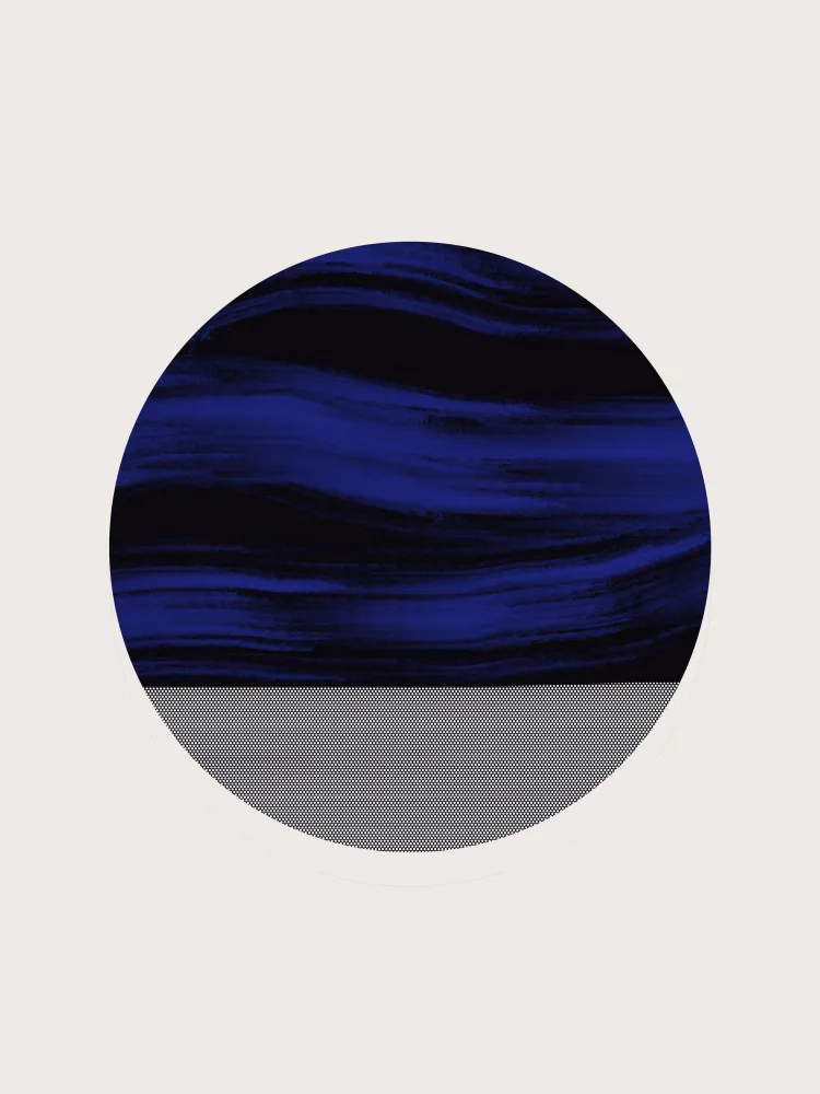 Dean, Little: Blue Wavy Sphere