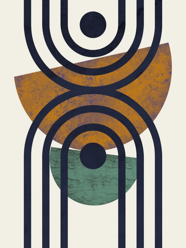 Dean, Little: Textured Mid Century Composition 2