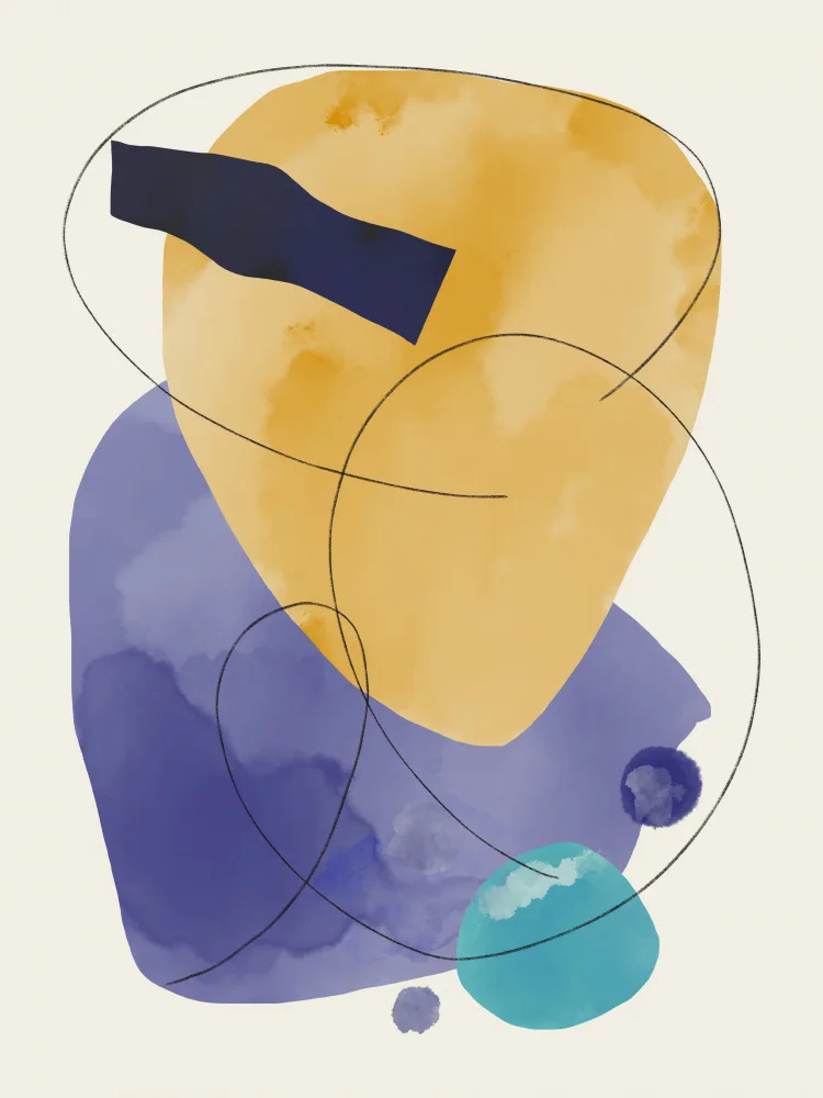 Dean, Little: Watercolor Organic Shapes 2