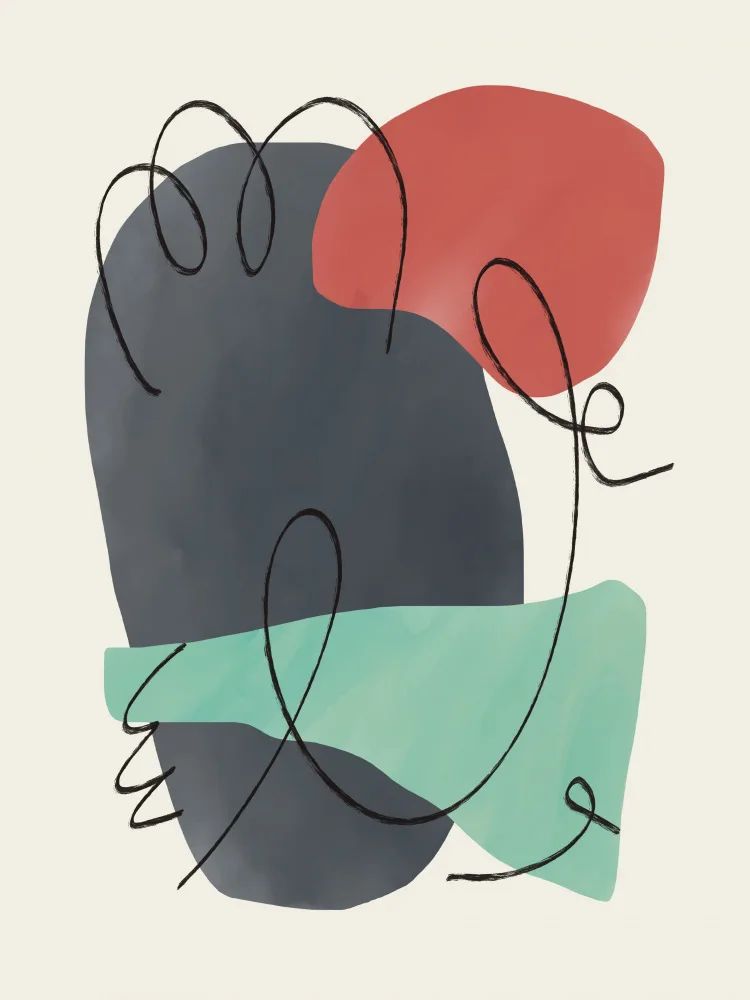 Dean, Little: Watercolor Organic Shapes 3