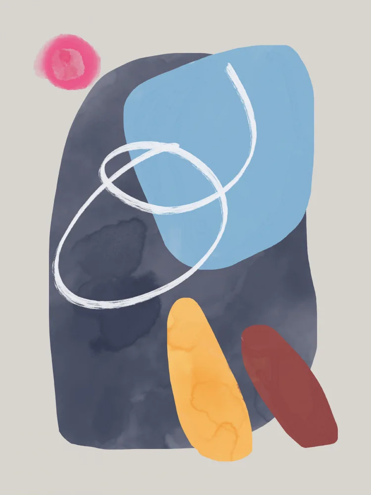 Dean, Little: Watercolor Organic Shapes 4