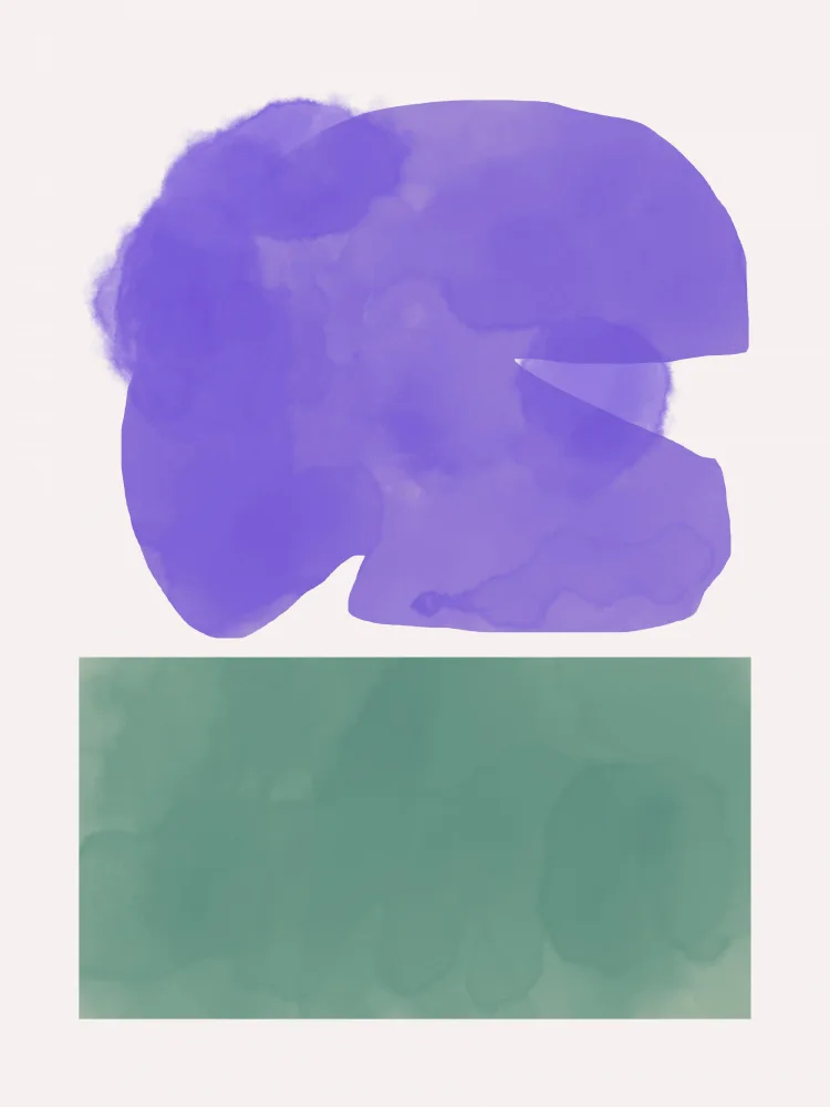Dean, Little: Watercolor Purple and Green