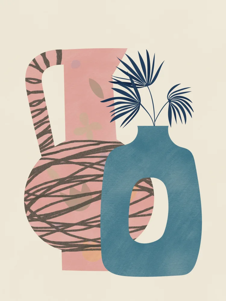Dean, Little: Still Life With Blue and Pink Vase