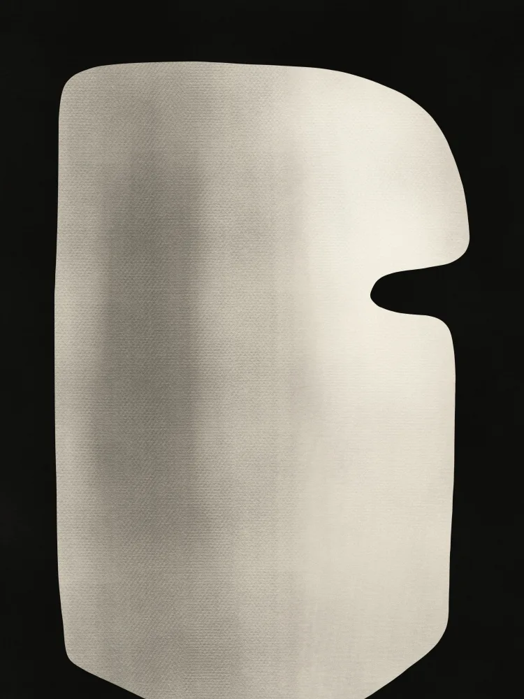 Dean, Little: Abstract White Sculpture Mask