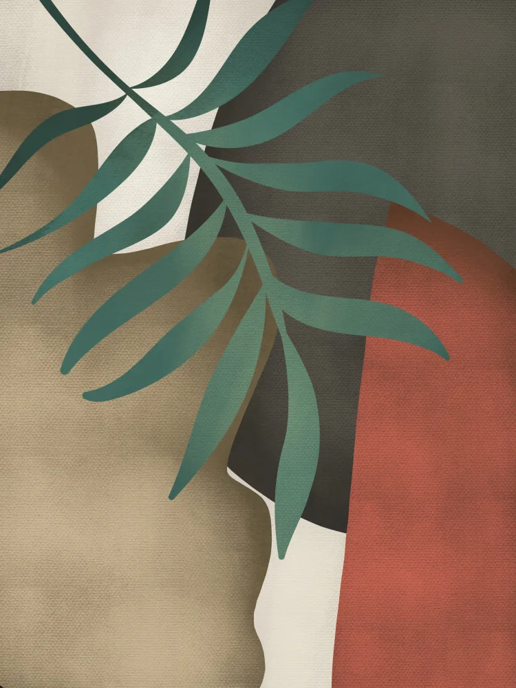 Dean, Little: Feuille de palmier abstraite tropicale
