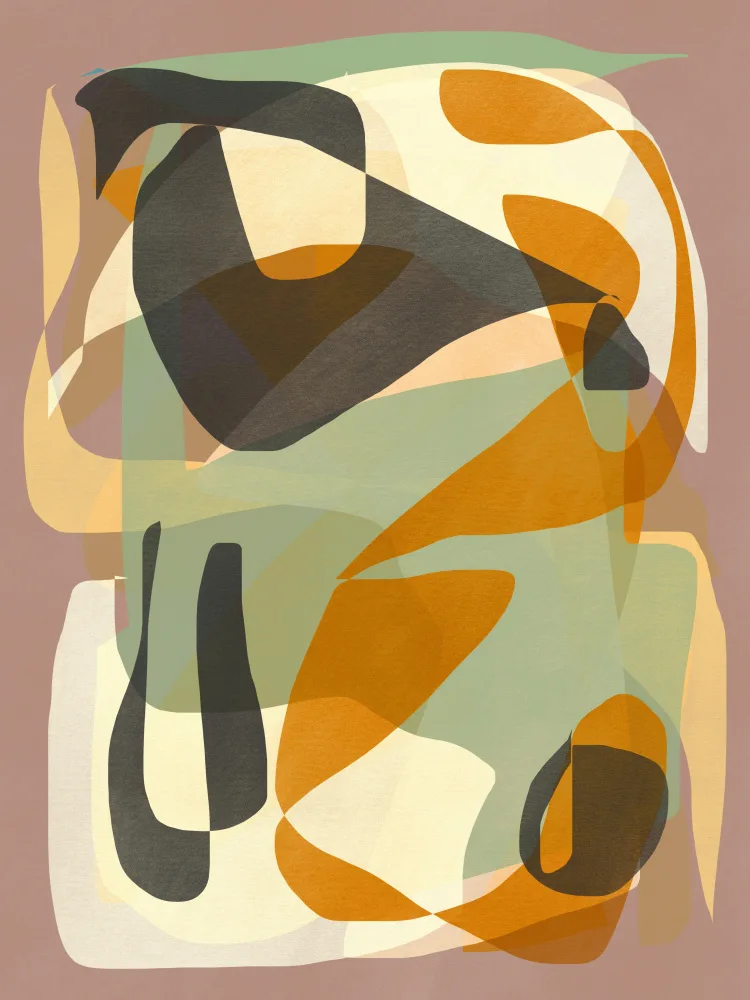 Dean, Little: Luminous Ochre Abstract Infinity