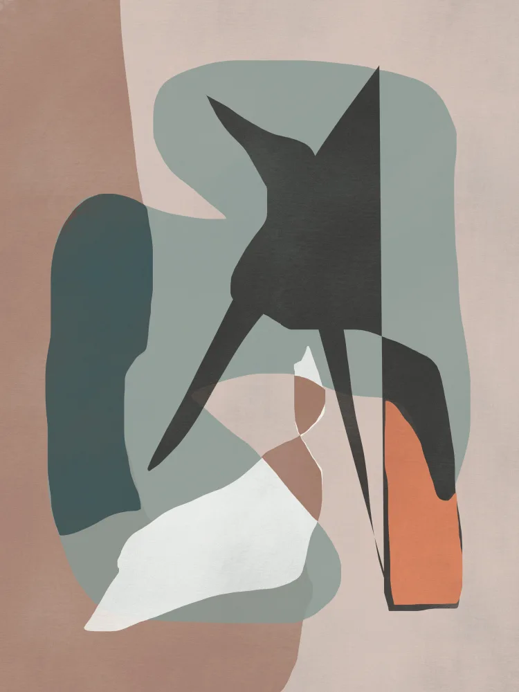 Dean, Little: Neutral Abstract Cut Out