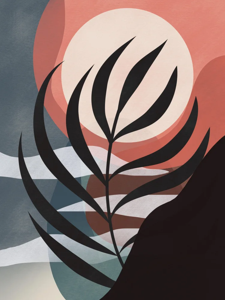 Dean, Little: Palm Leaf Silhouette