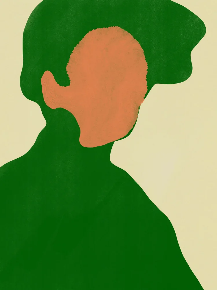 Dean, Little: Minimal Portrait In Green