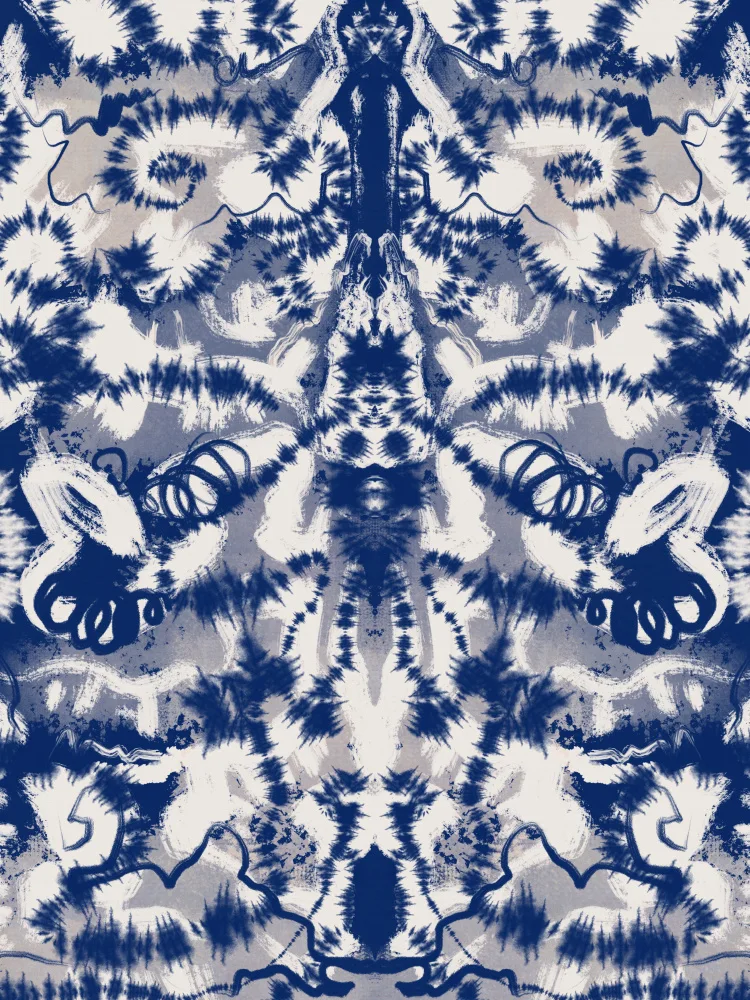 Dean, Little: Blue Symmetry With Tie Dye