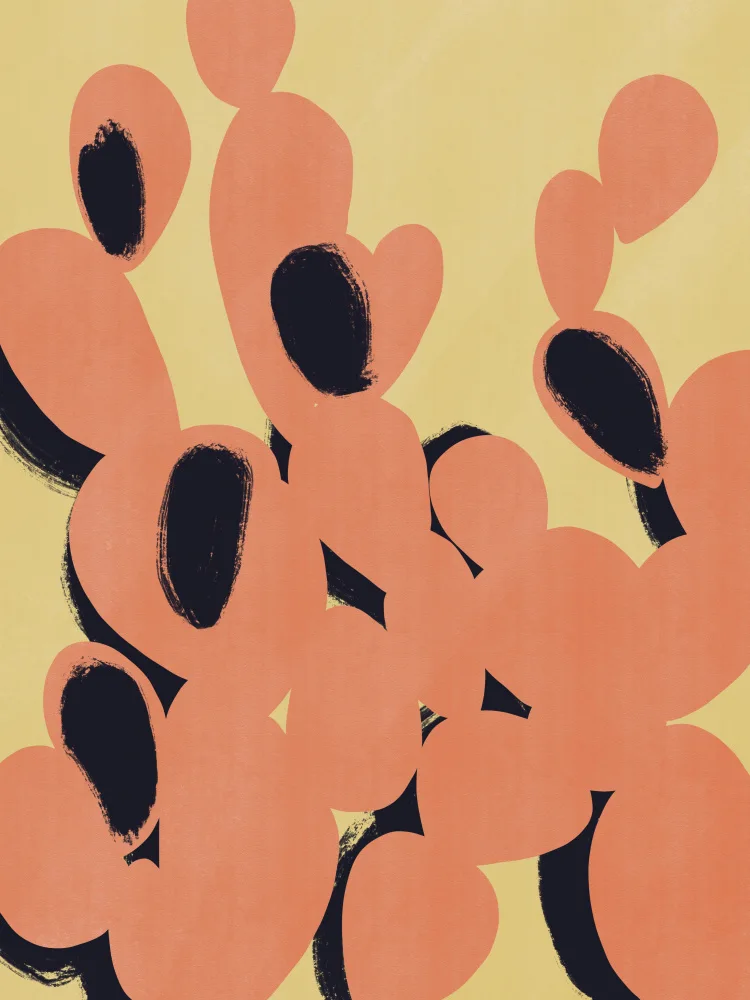 Dean, Little: Orange Cactus Silhouette
