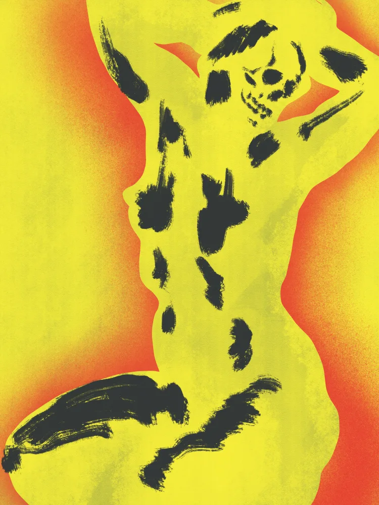 Dean, Little: Yellow Skull Nude