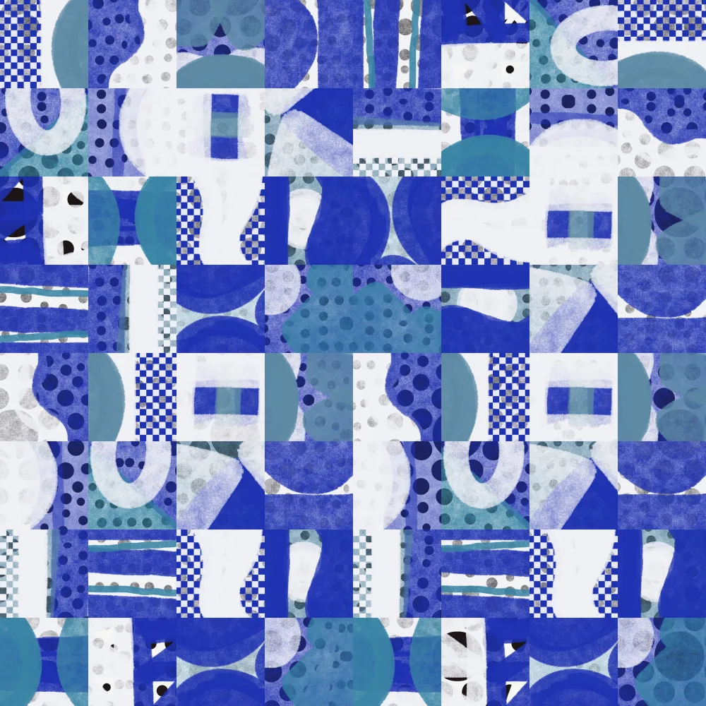 Dean, Little: Mid Century Grid Pattern Five