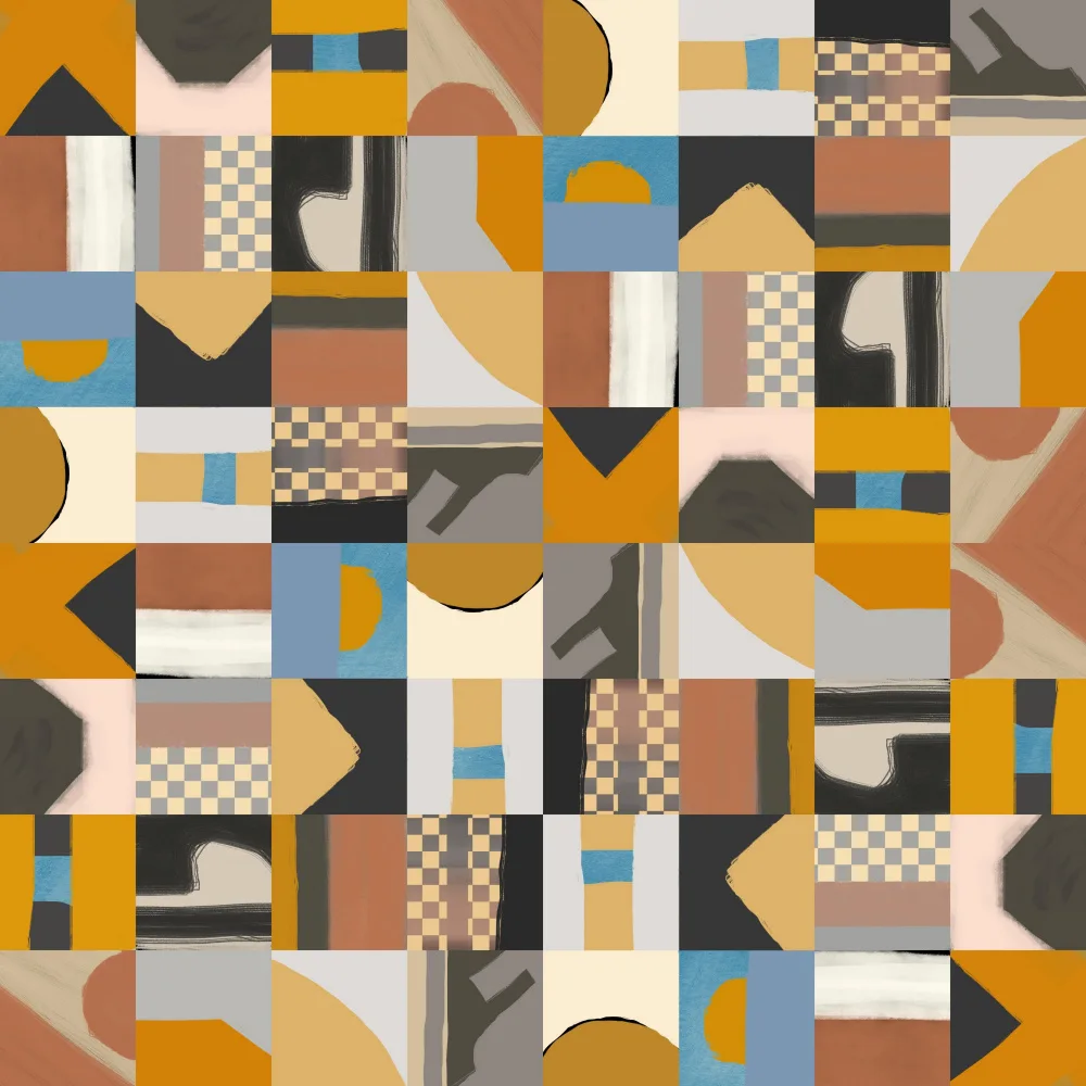 Dean, Little: Mid Century Grid Pattern Two