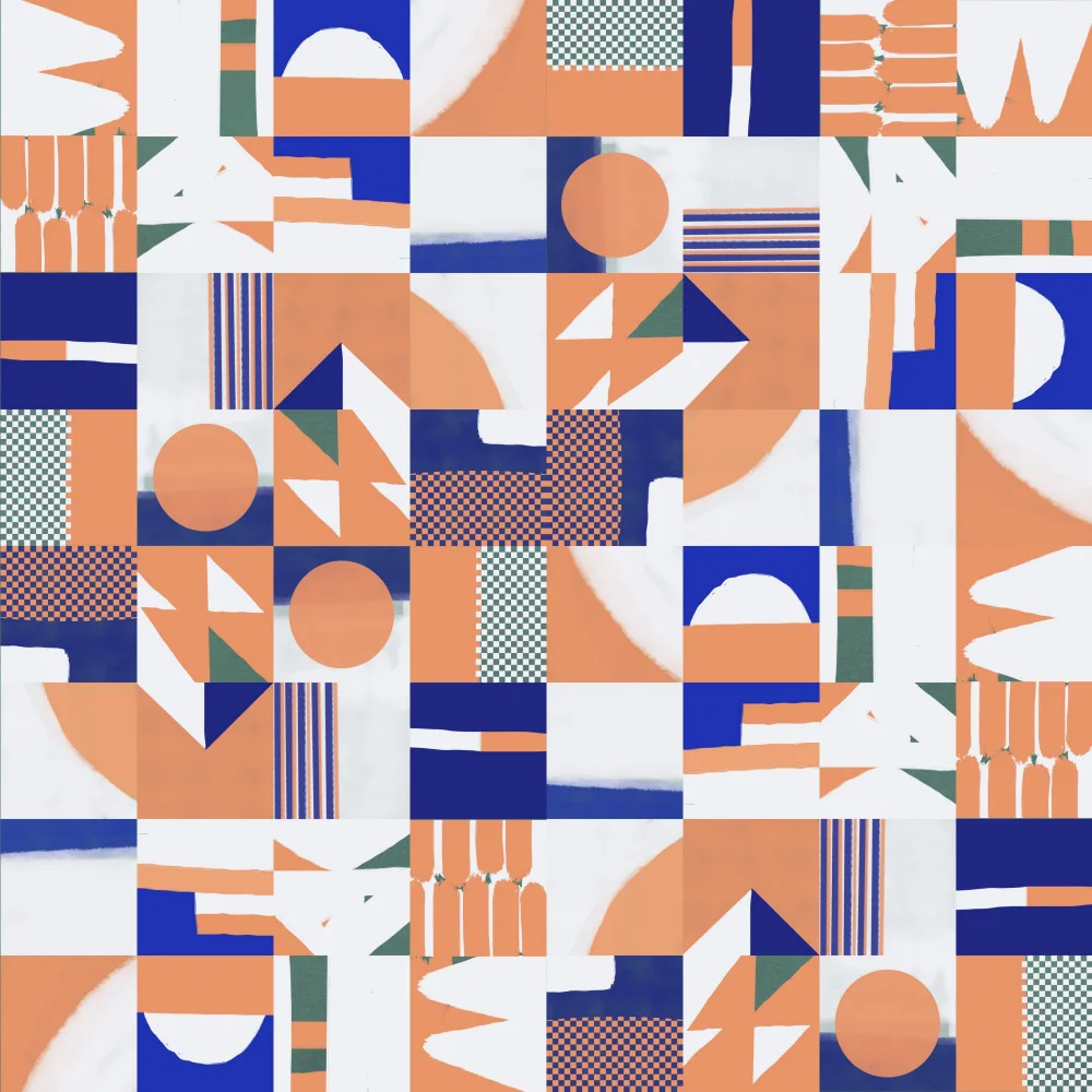 Dean, Little: Mid Century Grid Pattern