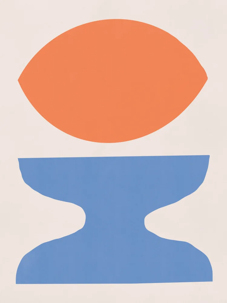 Dean, Little: Organic Shapes In Orange and Blue