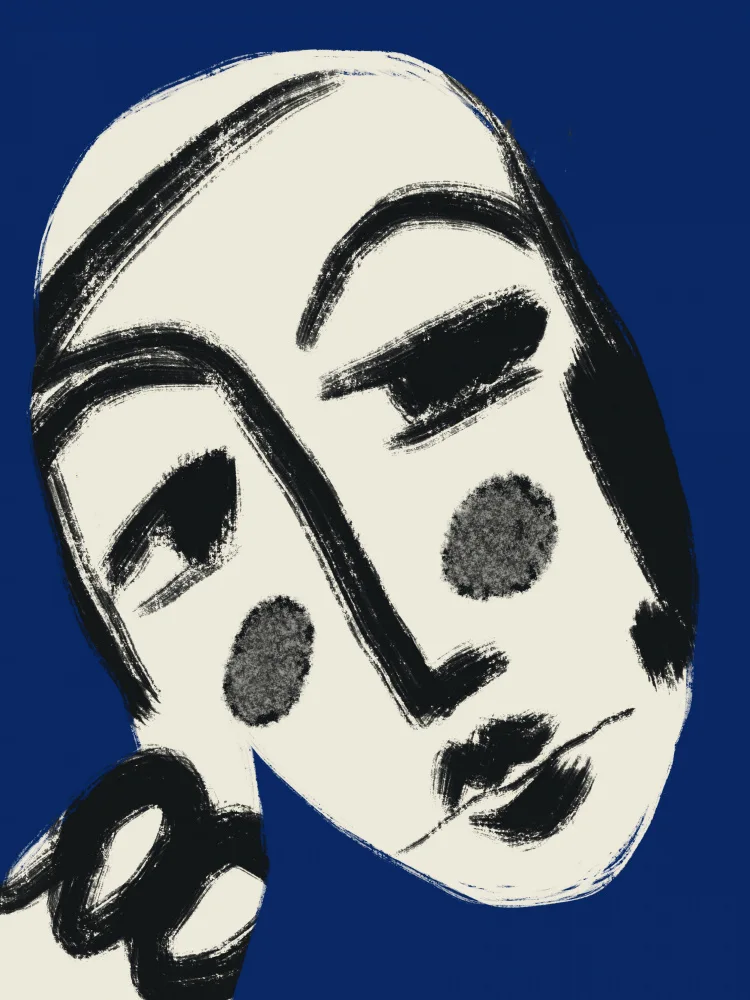 Dean, Little: Resting Portrait In Blue