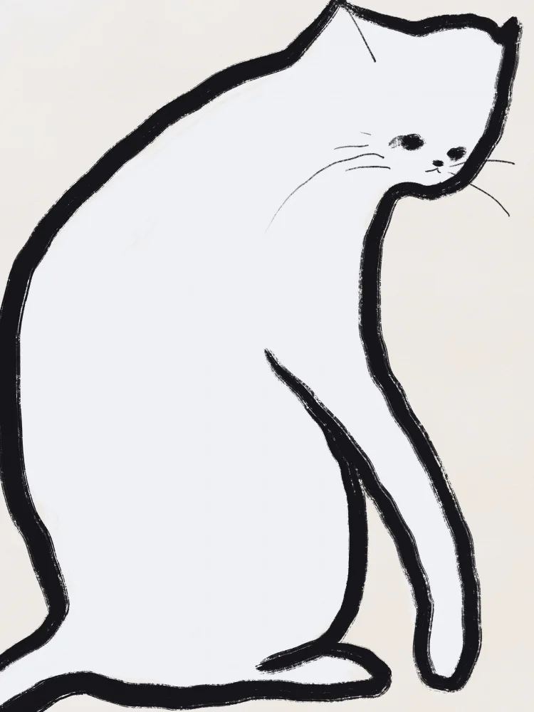 Dean, Little: White cat