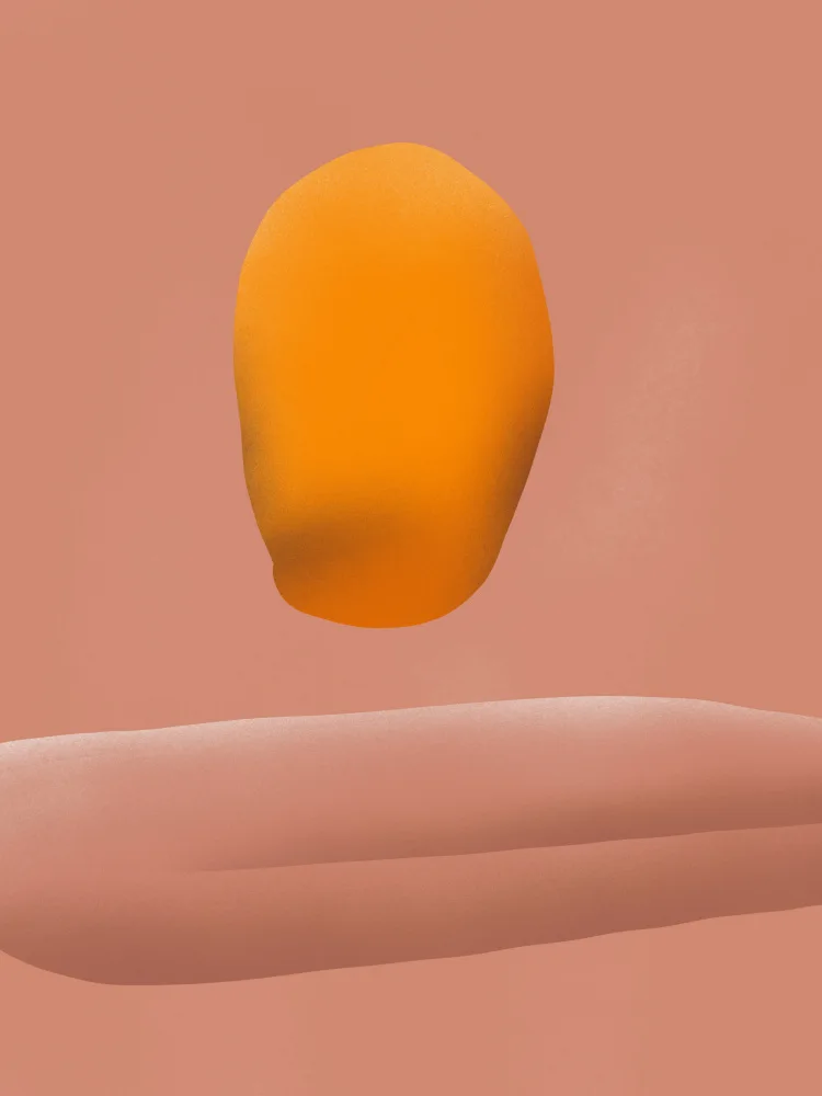Dean, Little: Stone portrait orange