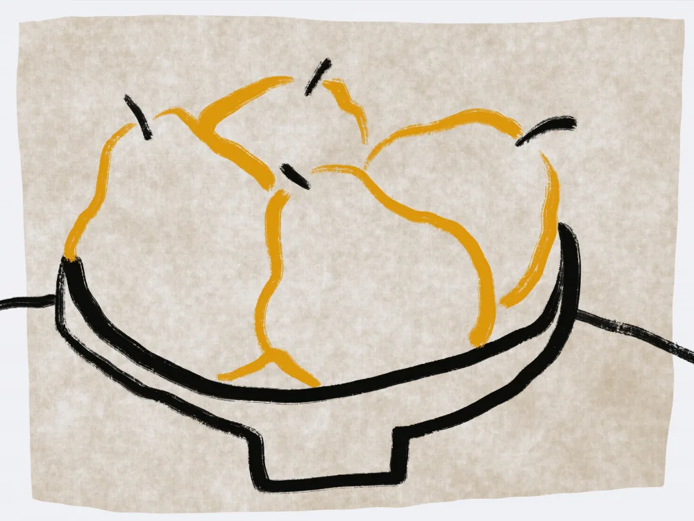 Dean, Little: Line art pear