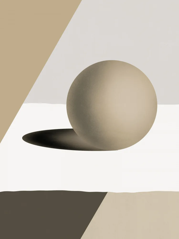 Dean, Little: Bronze ball geometric