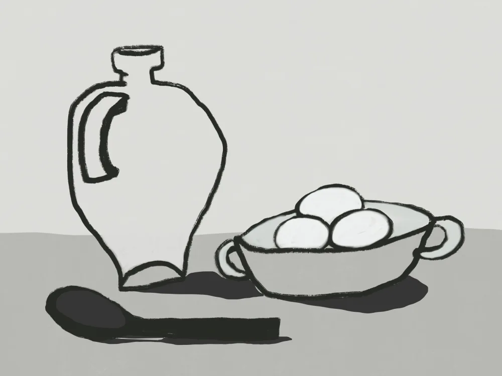 Dean, Little: Jar and eggs