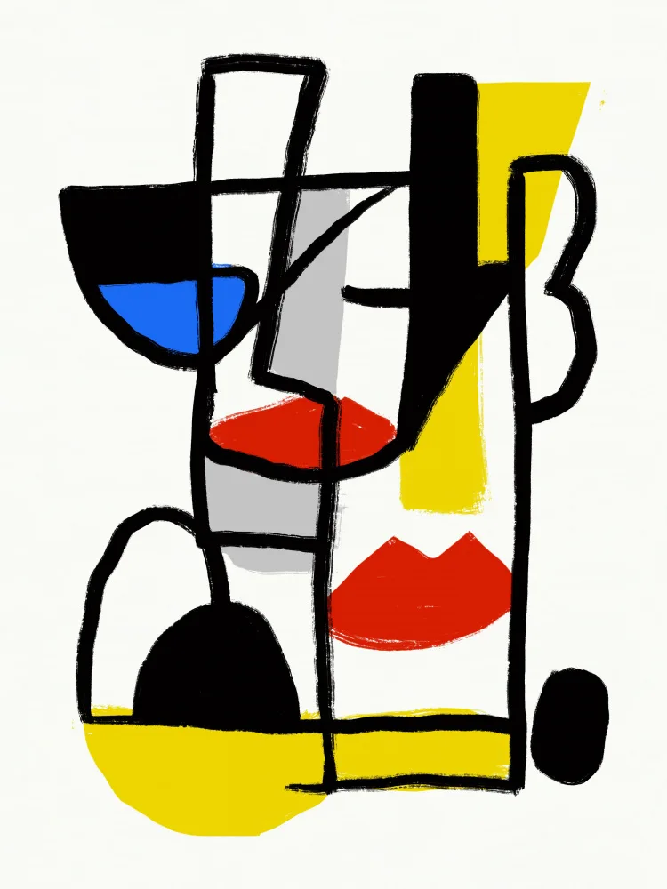 Dean, Little: Abstract black and primaries