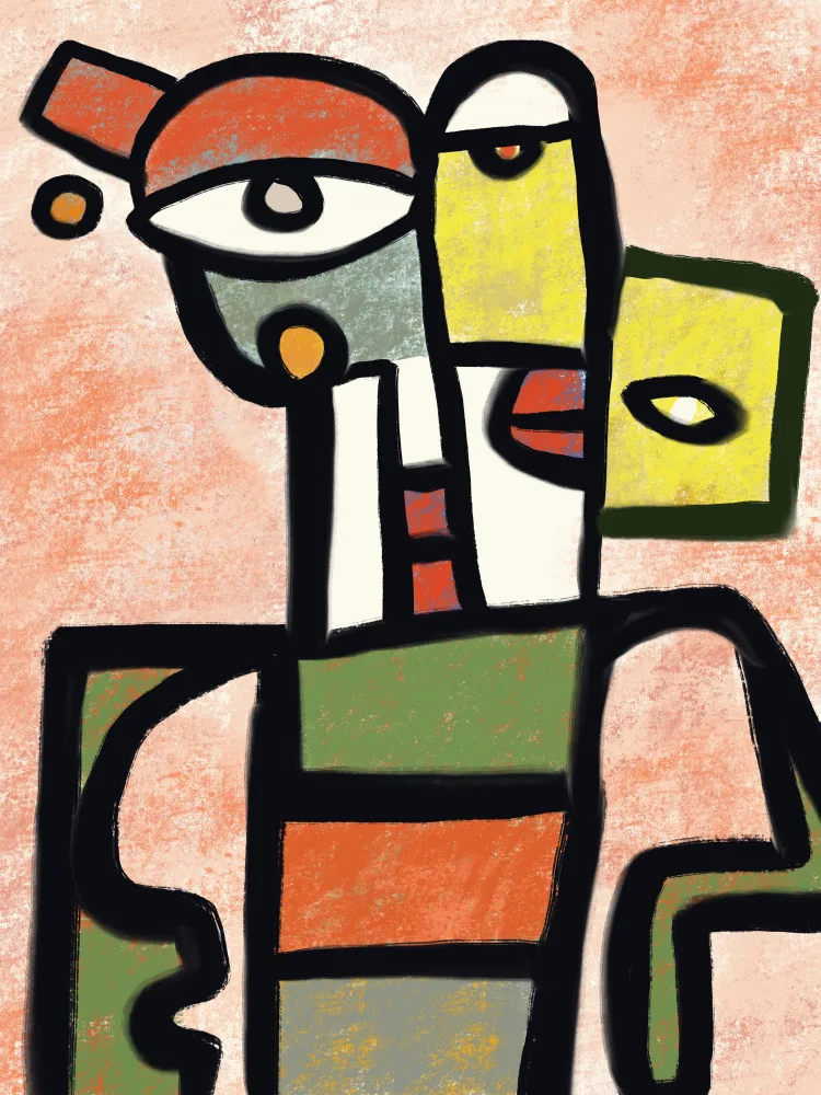 Dean, Little: Funky robot portrait
