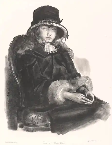Bellows, Wesley George: Anne v černém klobouku