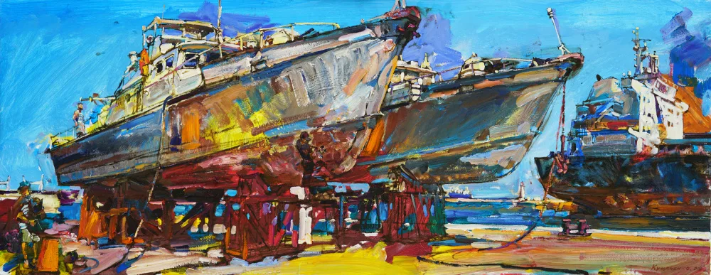 Kutsachenko, Andrii: Barcos en reparación