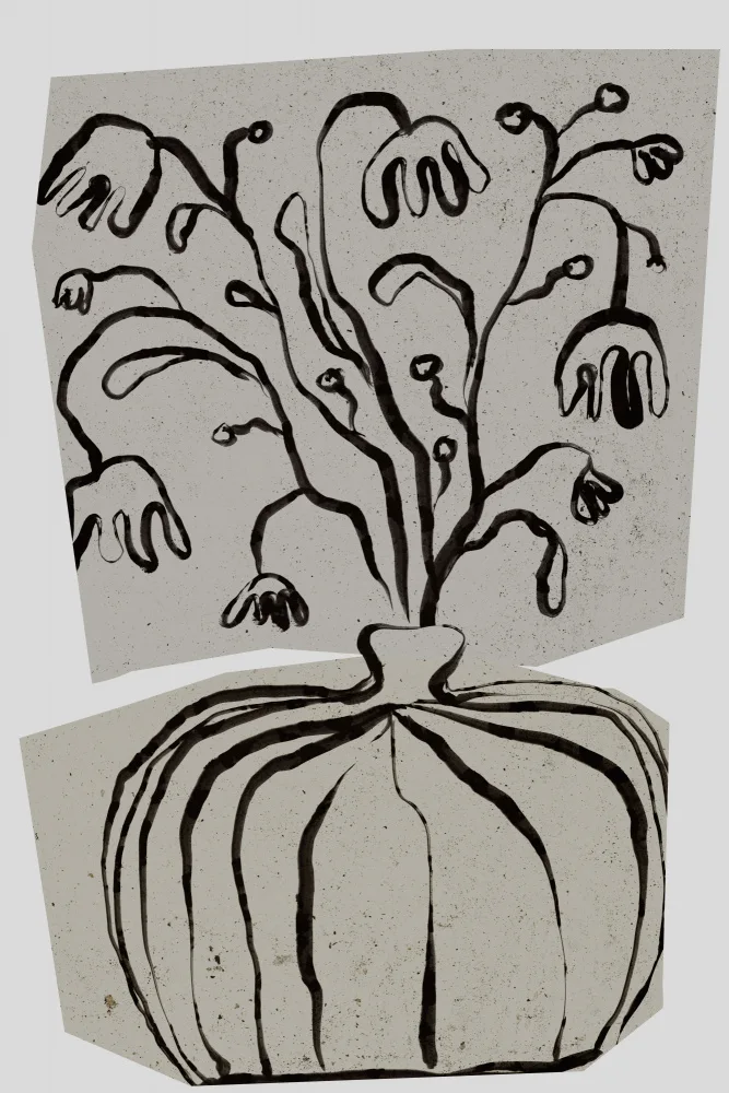 Treechild: Blumenstrauß auf Beton