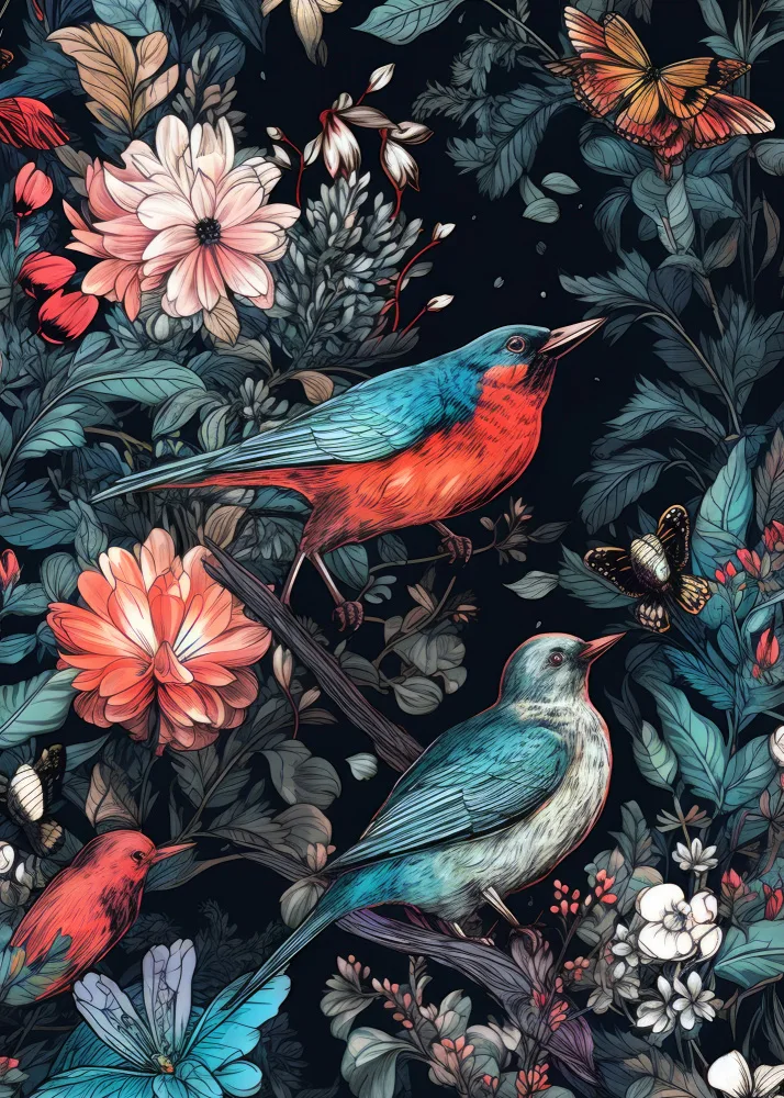 Jaszke, Justyna: Flowers and birds 20