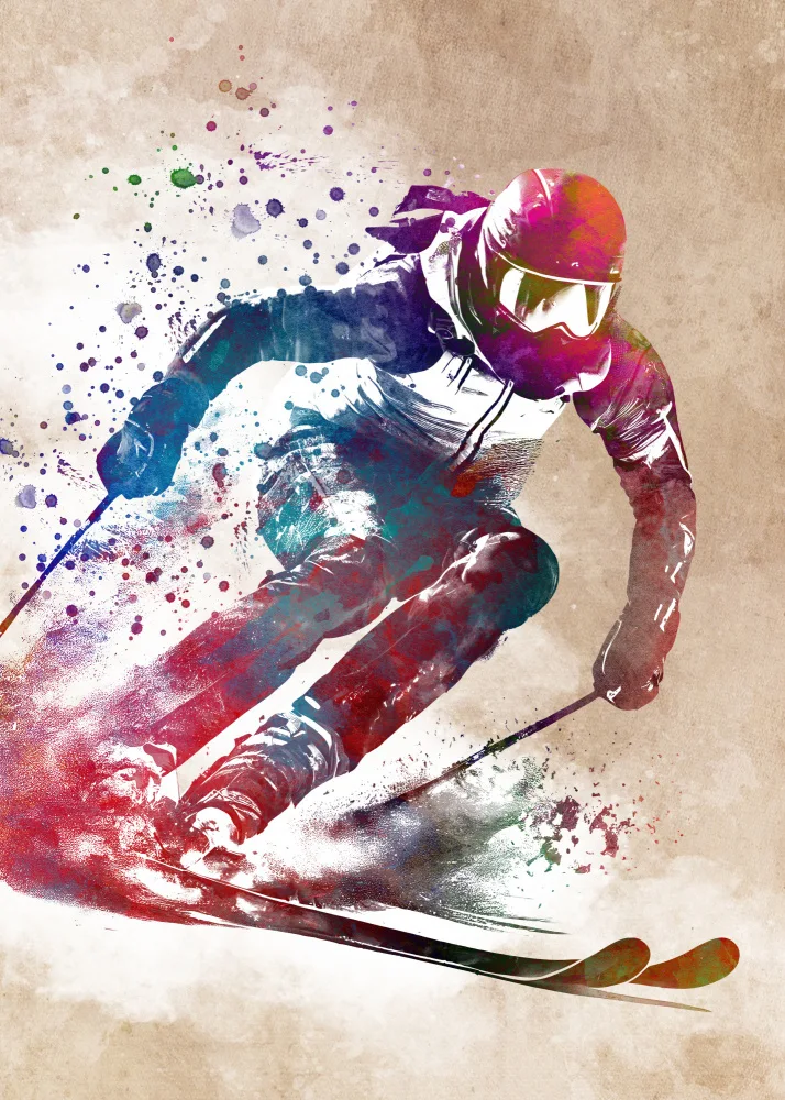 Jaszke, Justyna: Arte deportivo de esquí #ski #sport